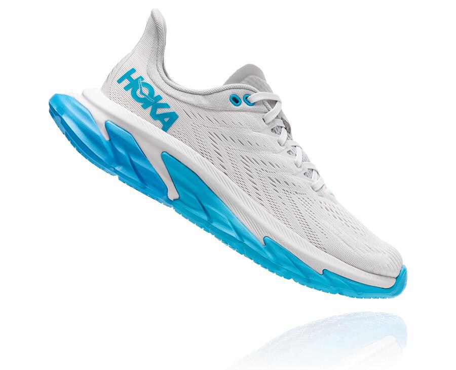 Tenis Hoka One One Mujer Blancos/Azules - Clifton Edge - JVKR25981